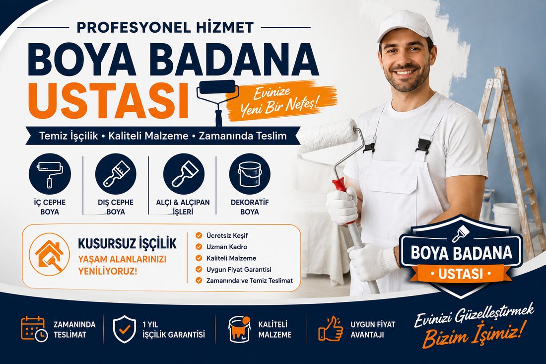 Bademli boya badana ustası – profesyonel boyacı