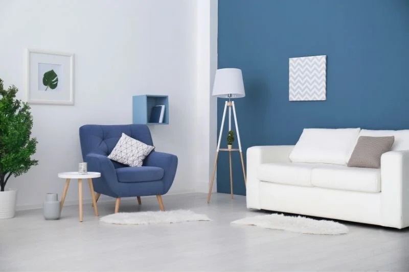 Bademli salon iç cephe boyama örneği